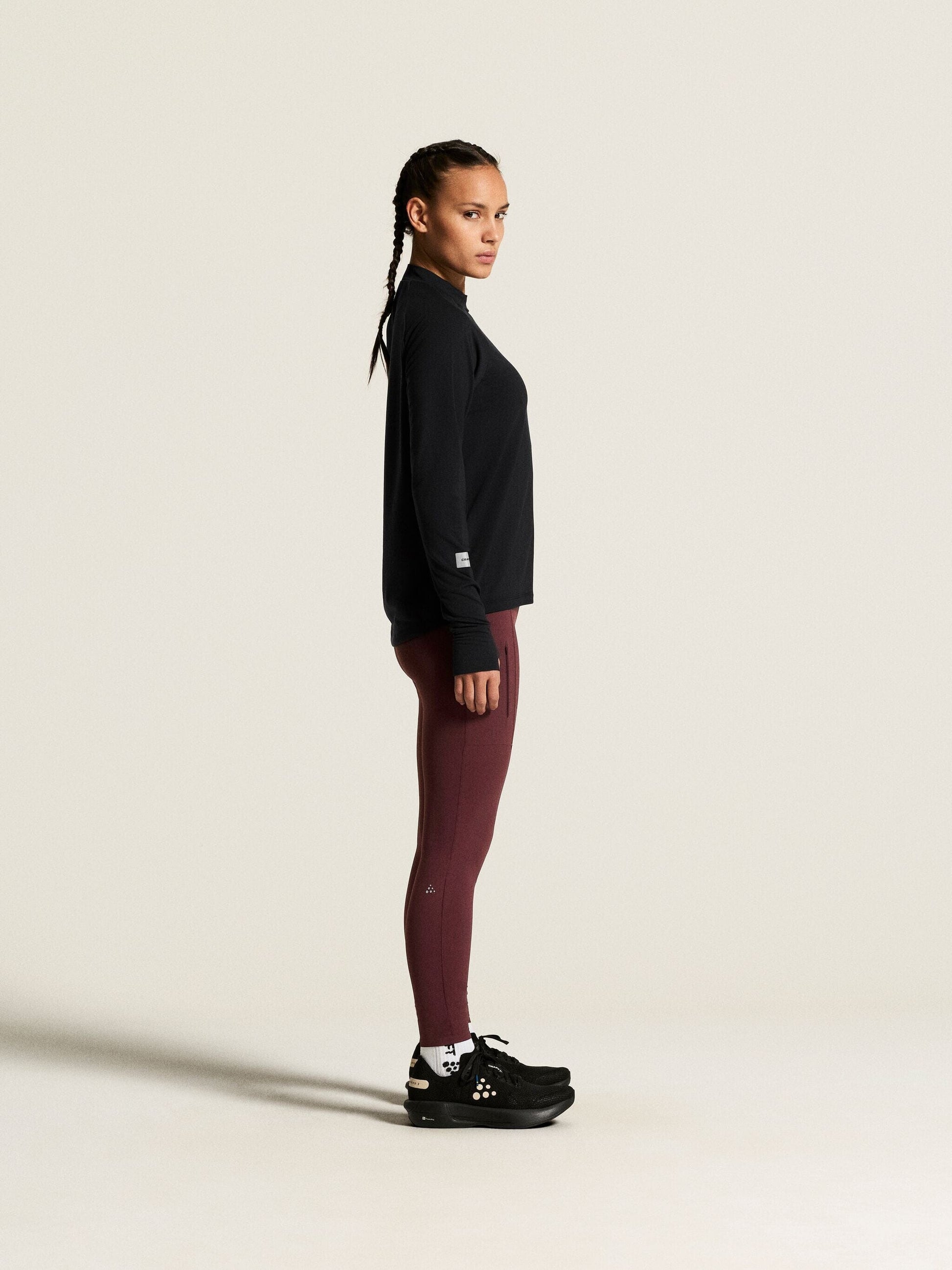 Women's SubZ Zip Jersey - Black Craft Sportswear NA