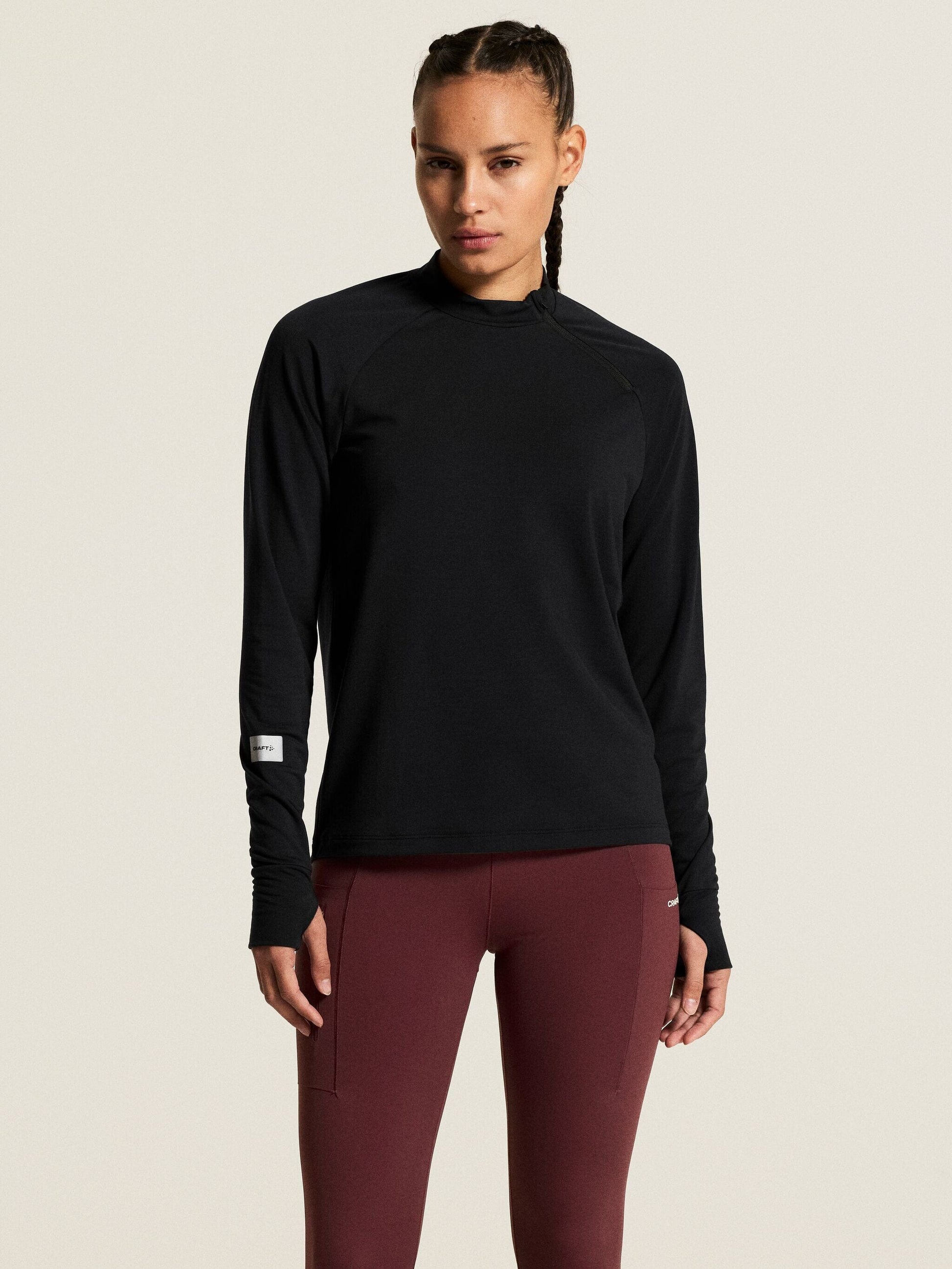 Women's SubZ Zip Jersey - Black Craft Sportswear NA