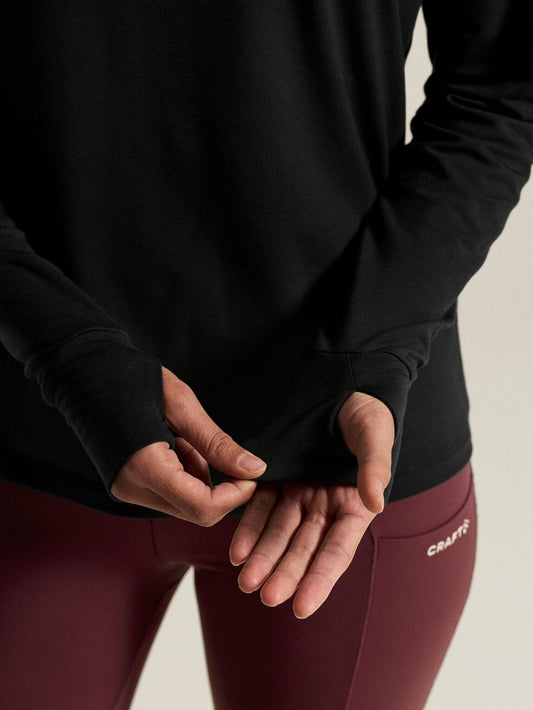 Women's SubZ Zip Jersey - Black Craft Sportswear NA