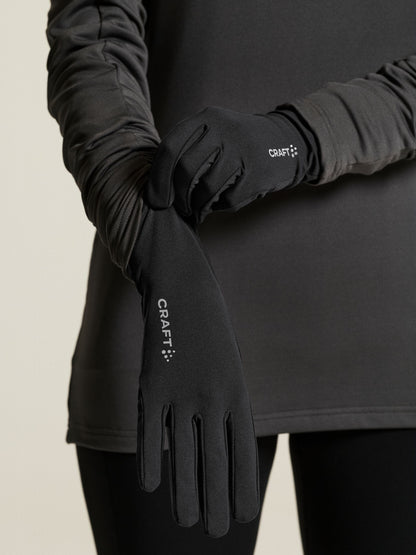 Essence Running Glove - Black Hats/Accessories Craft Sportswear NA