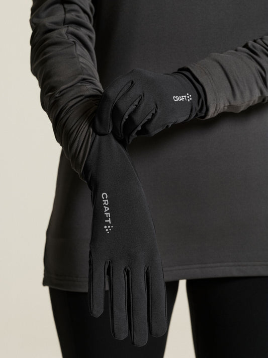 Essence Running Glove - Black Hats/Accessories Craft Sportswear NA