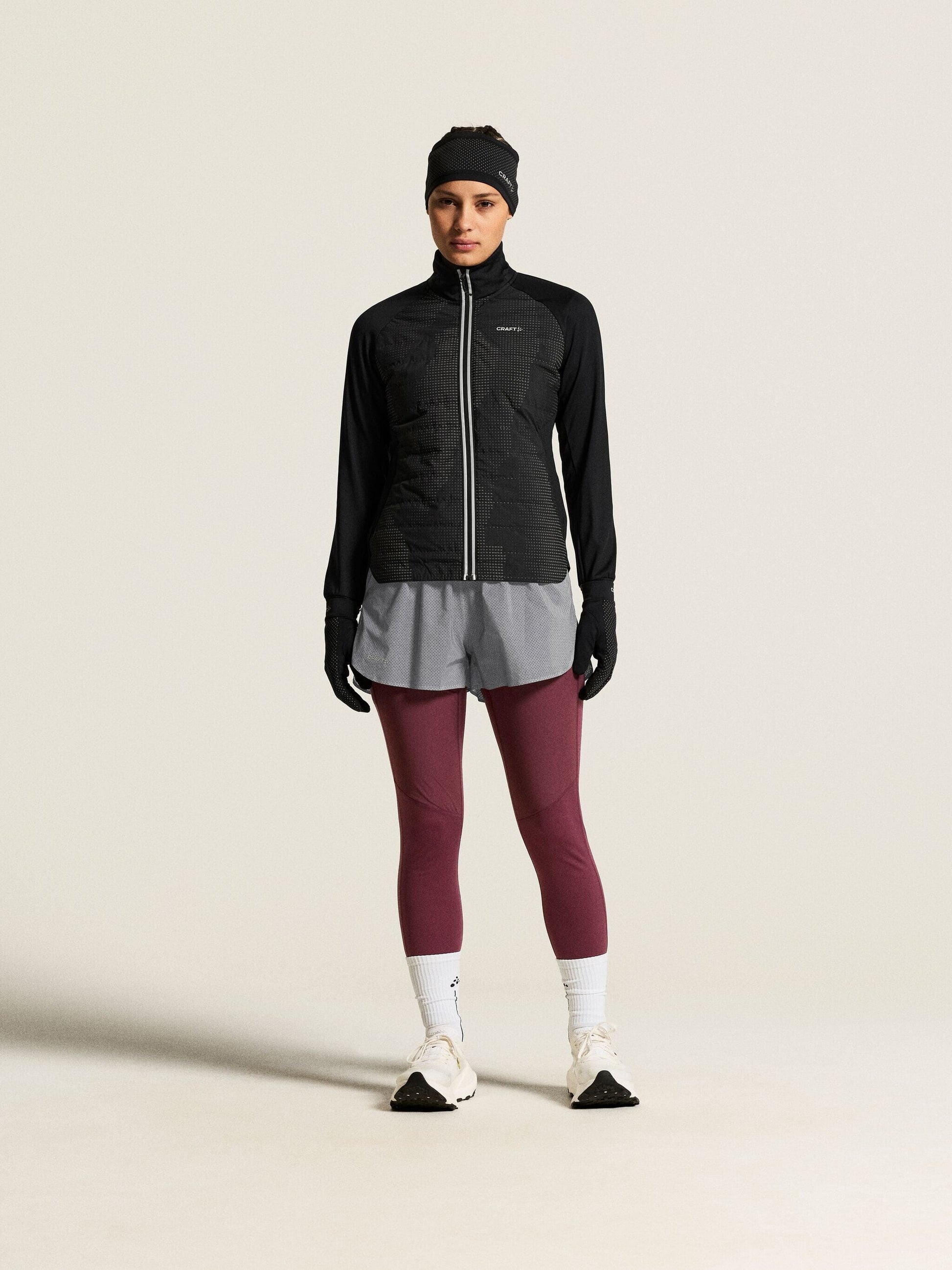 Women's SubZ Lumen Jacket - Black/Grey Craft Sportswear NA
