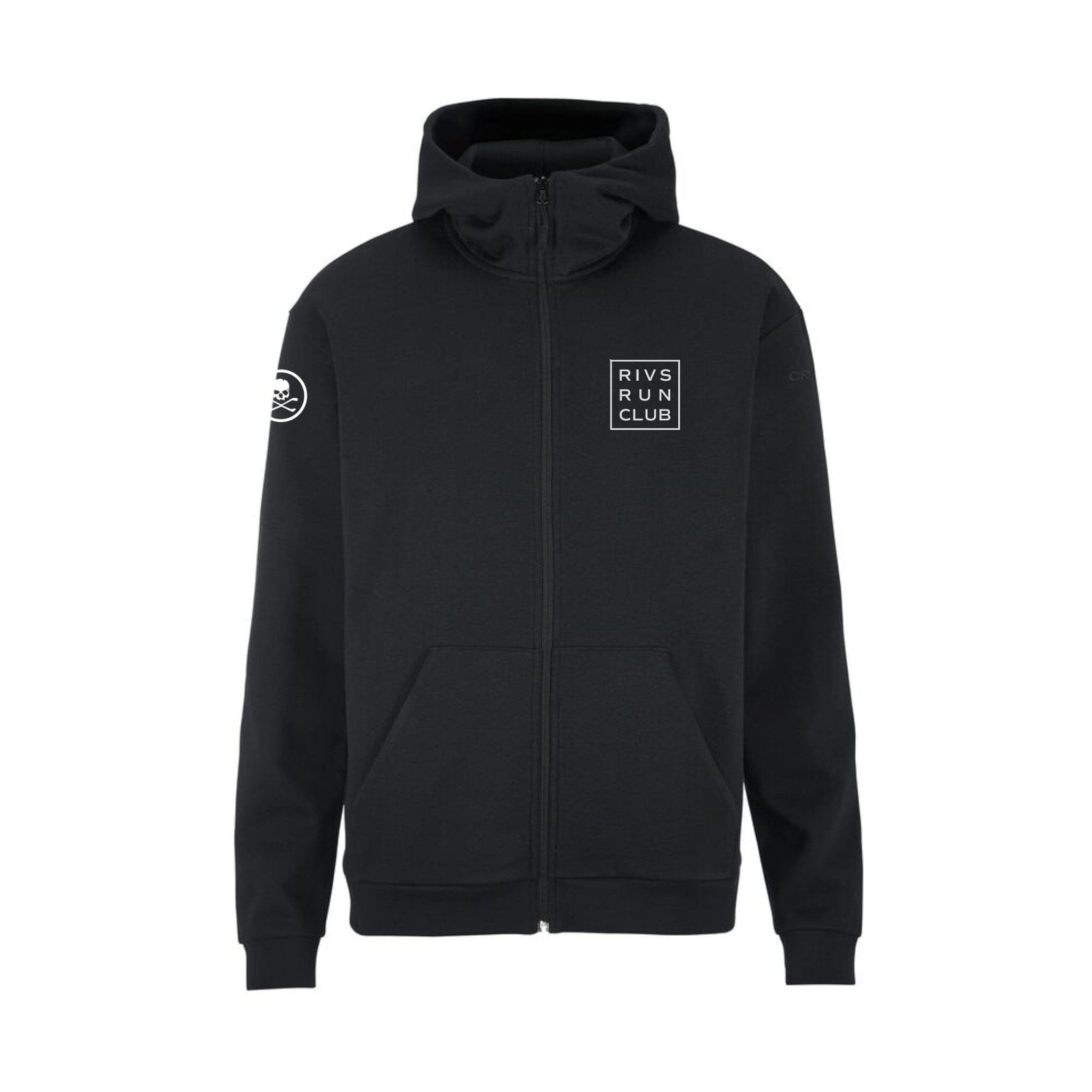 Men's Rivs Run Club Community 2.0 FZ Hoodie - Black/Rivs1 – Craft