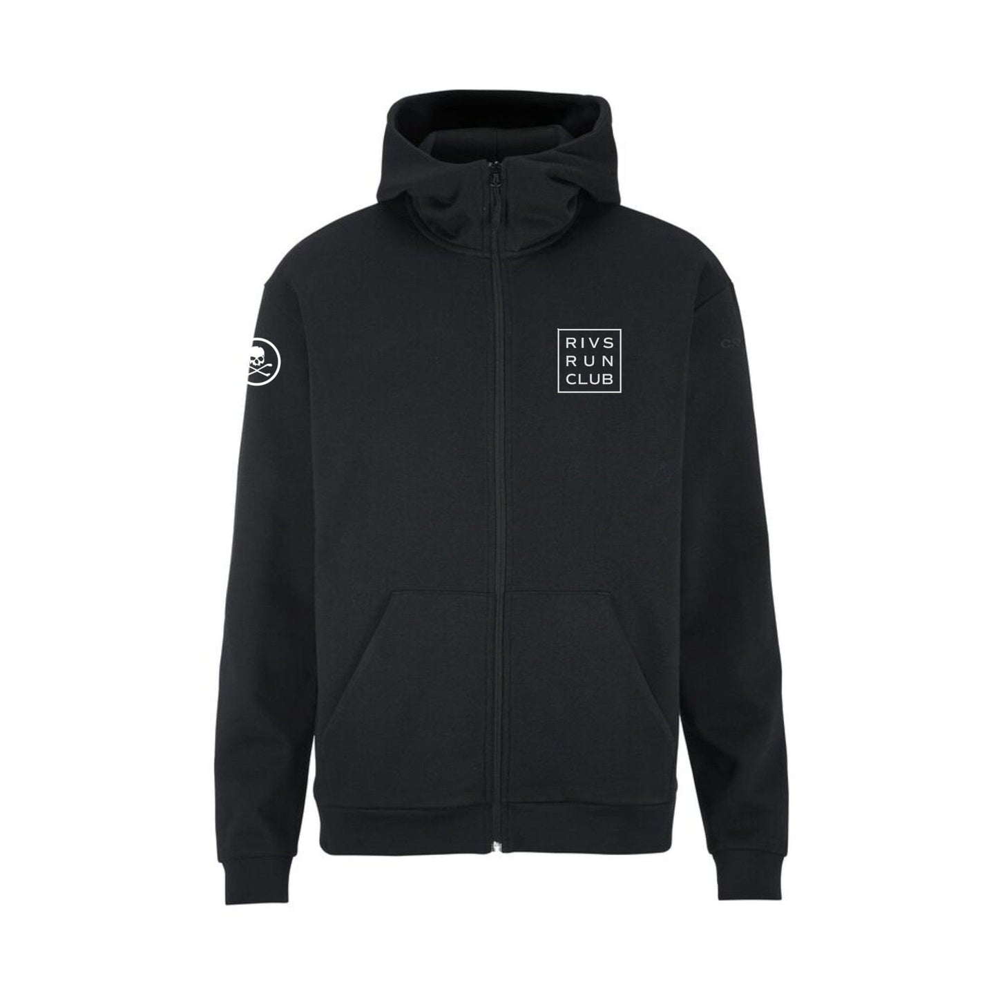 Men's Rivs Run Club Community 2.0 FZ Hoodie - Black/Rivs1 Craft Sportswear NA