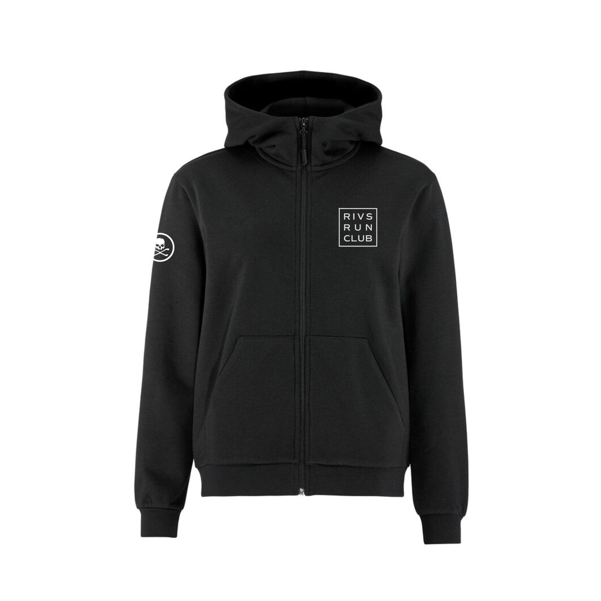 Women's Rivs Run Club Community 2.0 FZ Hoodie - Black/Rivs1