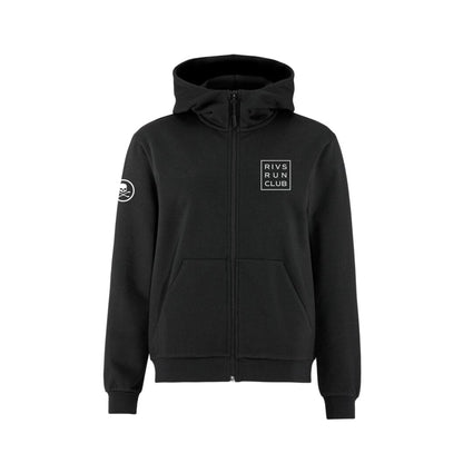 Women's Rivs Run Club Community 2.0 FZ Hoodie - Black/Rivs1 Craft Sportswear NA