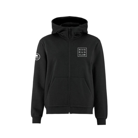 Women's Rivs Run Club Community 2.0 FZ Hoodie - Black/Rivs1