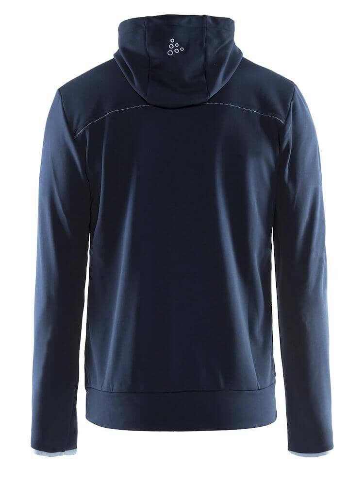MEN'S LEISURE FULL ZIP HOODIE - DK NAVY Craft Sportswear NA