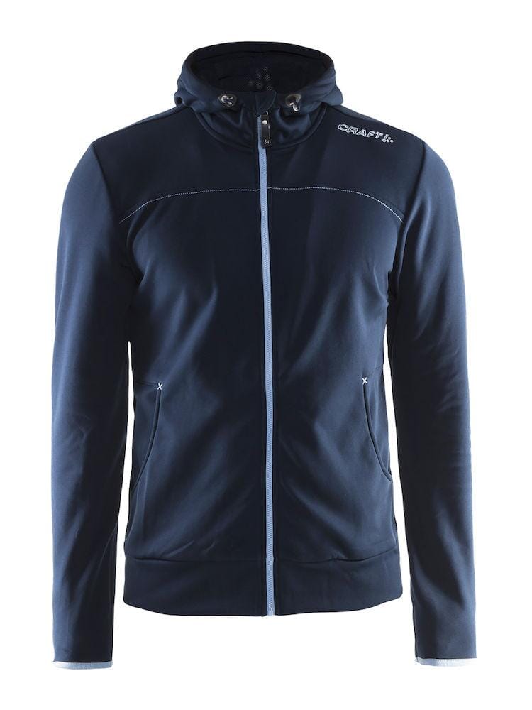 MEN'S LEISURE FULL ZIP HOODIE - DK NAVY Craft Sportswear NA