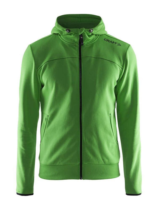 MEN'S LEISURE FULL ZIP HOODIE - CRAFT GREEN Craft Sportswear NA