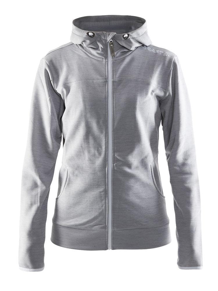 Women's Leisure Full Zip Hood - GREY Craft Sportswear NA