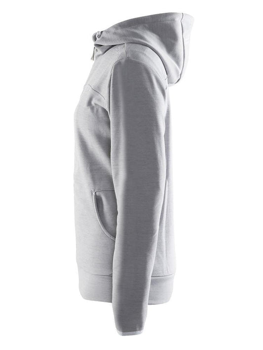 Women's Leisure Full Zip Hood - GREY Craft Sportswear NA