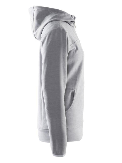 Women's Leisure Full Zip Hood - GREY Craft Sportswear NA
