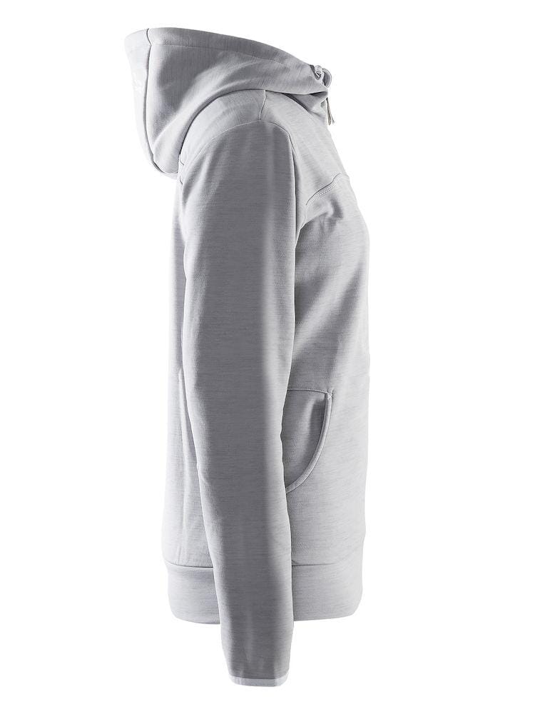 Women's Leisure Full Zip Hood - GREY Craft Sportswear NA