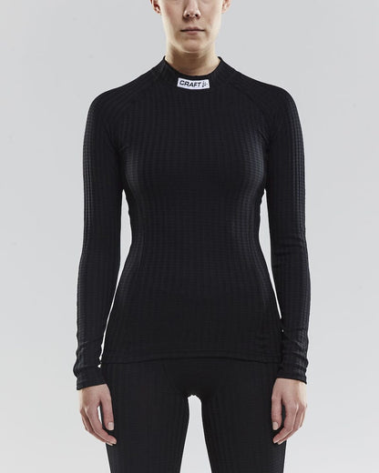 WOMEN'S CRAFT PROGRESS BASELAYER CN - BLACK Craft Sportswear NA
