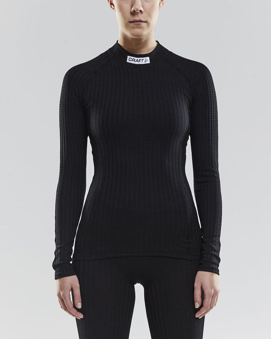 WOMEN'S CRAFT PROGRESS BASELAYER CN - BLACK Craft Sportswear NA