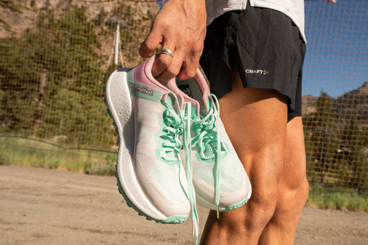 Men's Xplor Pro Running Shoe - White / Green Footwear Craft Sportswear NA