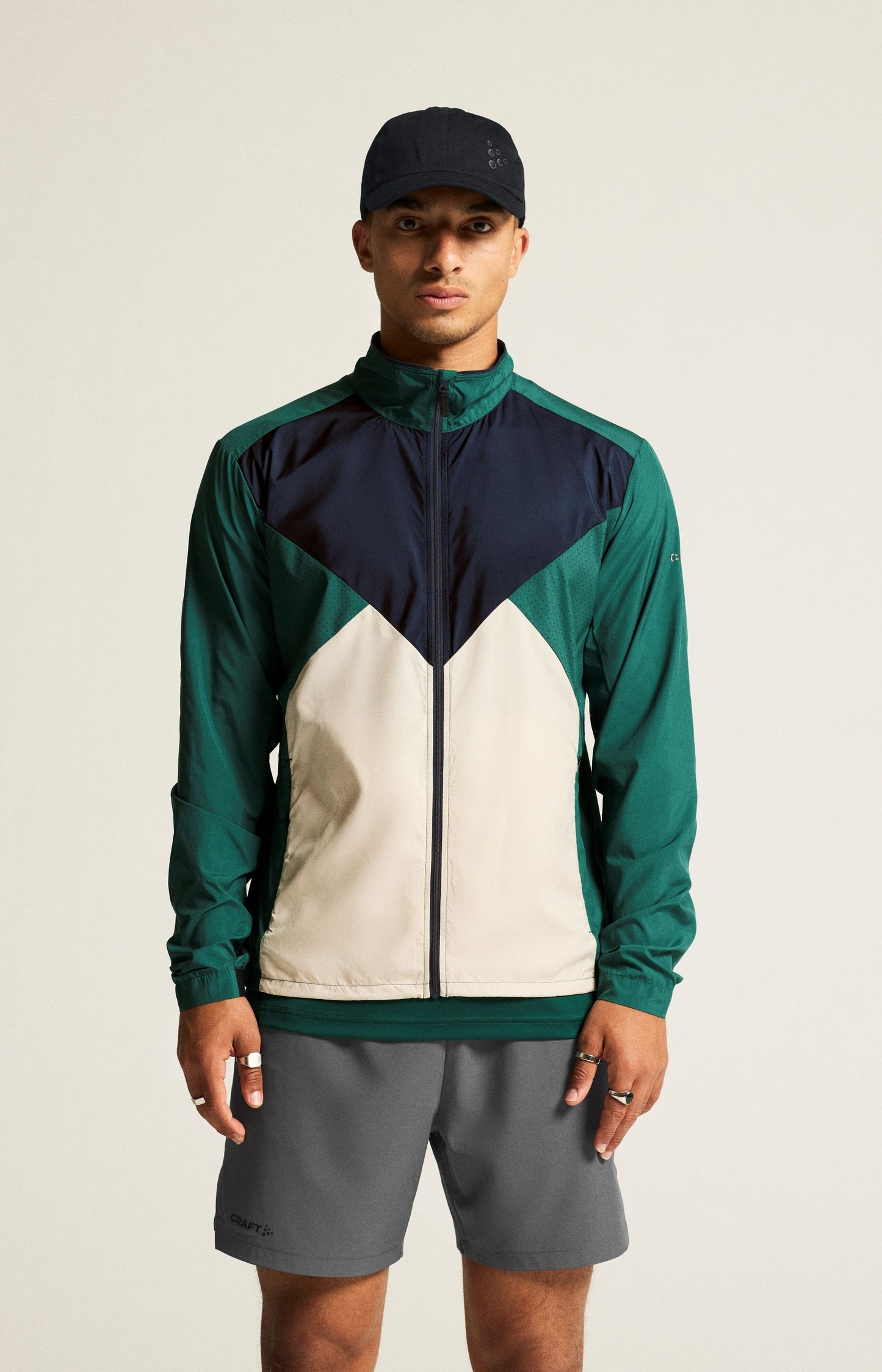 MEN'S ADV ESSENCE WIND JACKET - BIOME/BLAZE Craft Sportswear NA