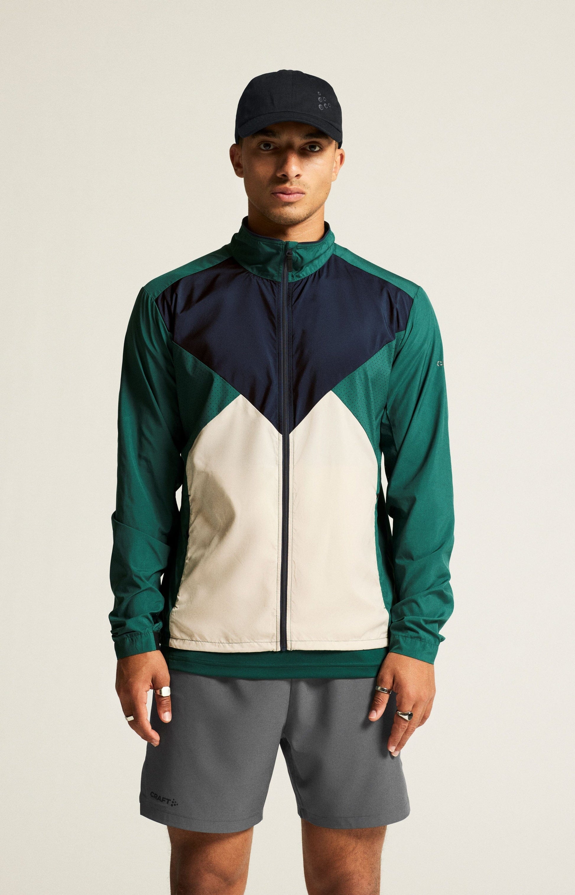 MEN'S ADV ESSENCE WIND JACKET - BIOME/BLAZE Craft Sportswear NA
