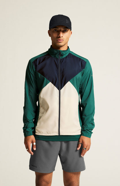 MEN'S ADV ESSENCE WIND JACKET - BIOME/BLAZE Craft Sportswear NA