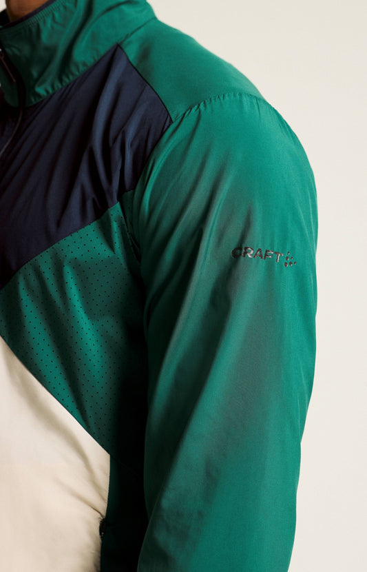 MEN'S ADV ESSENCE WIND JACKET - BIOME/BLAZE Craft Sportswear NA