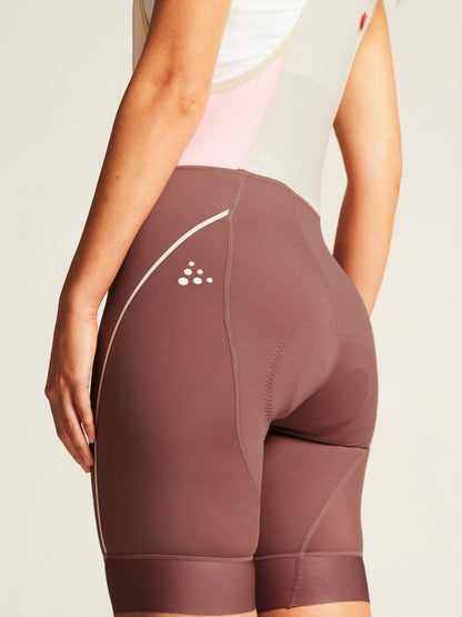 Women's ADV Endur Bib Shorts - Rose Brown/Tofu Craft Sportswear NA