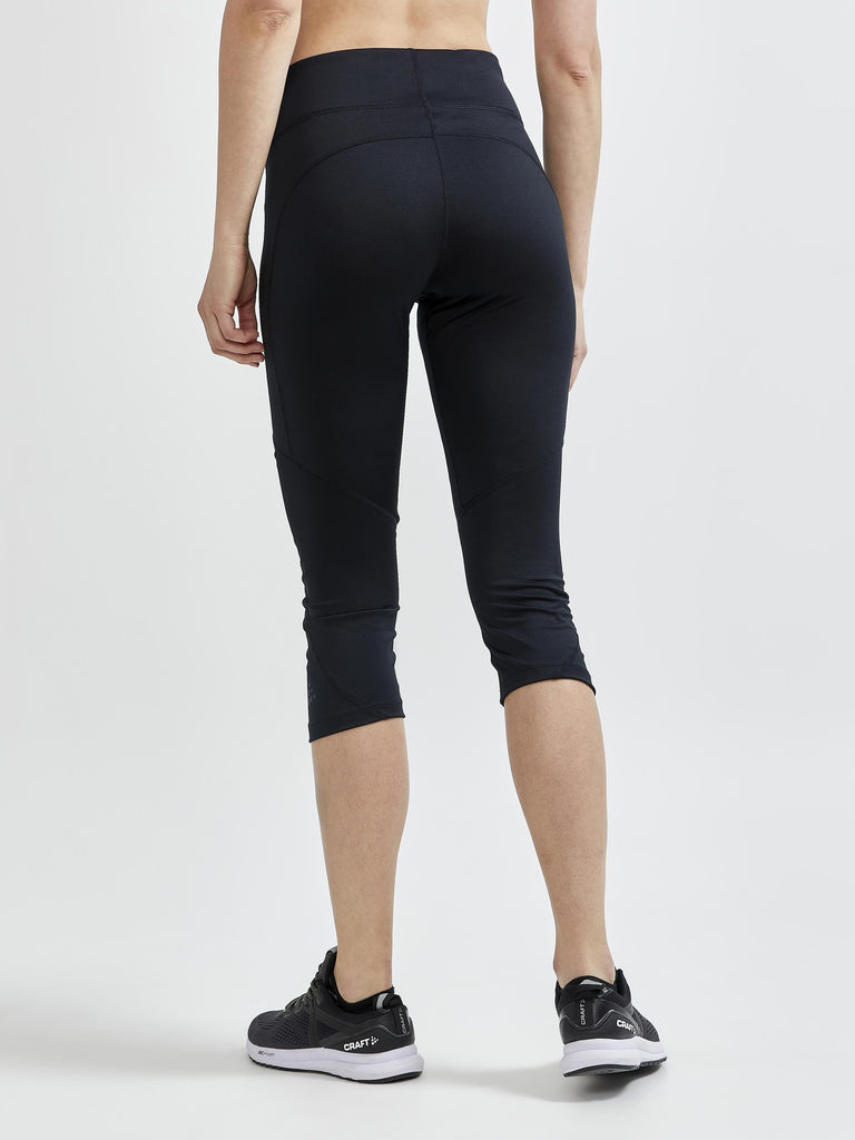 Women's Cropped Nike Pro 3/4 Capri Sports Leggings in Grey and