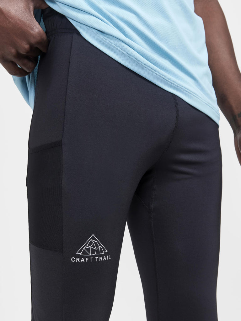 CRAFT Pro Trail Tights - Men's - spry  Running, Hiking, Skiing,  Snowshoeing - Crowsnest Pass, Alberta