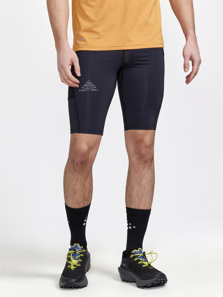 CRAFT Pro Trail Tights - Men's - spry  Running, Hiking, Skiing,  Snowshoeing - Crowsnest Pass, Alberta